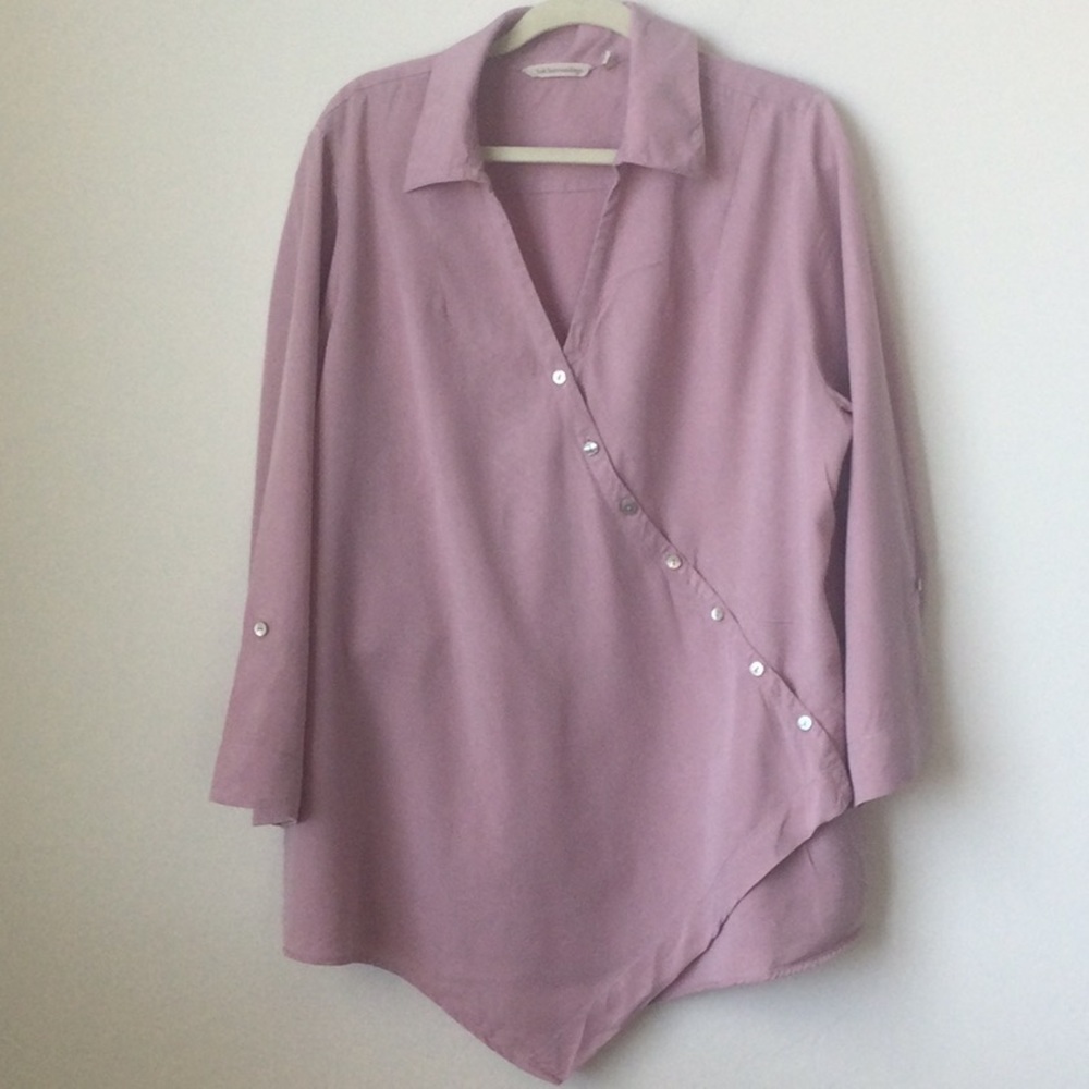 Soft Surroundings 1X light pink blouse